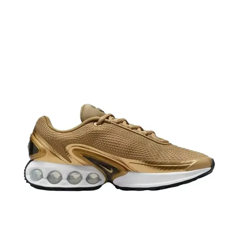 Nike Air Max Dn Premium Metallic Gold Air Cushion Fashionable Casual Running Shoes for Women Outdoor Walking Sneakers HJ9638-700