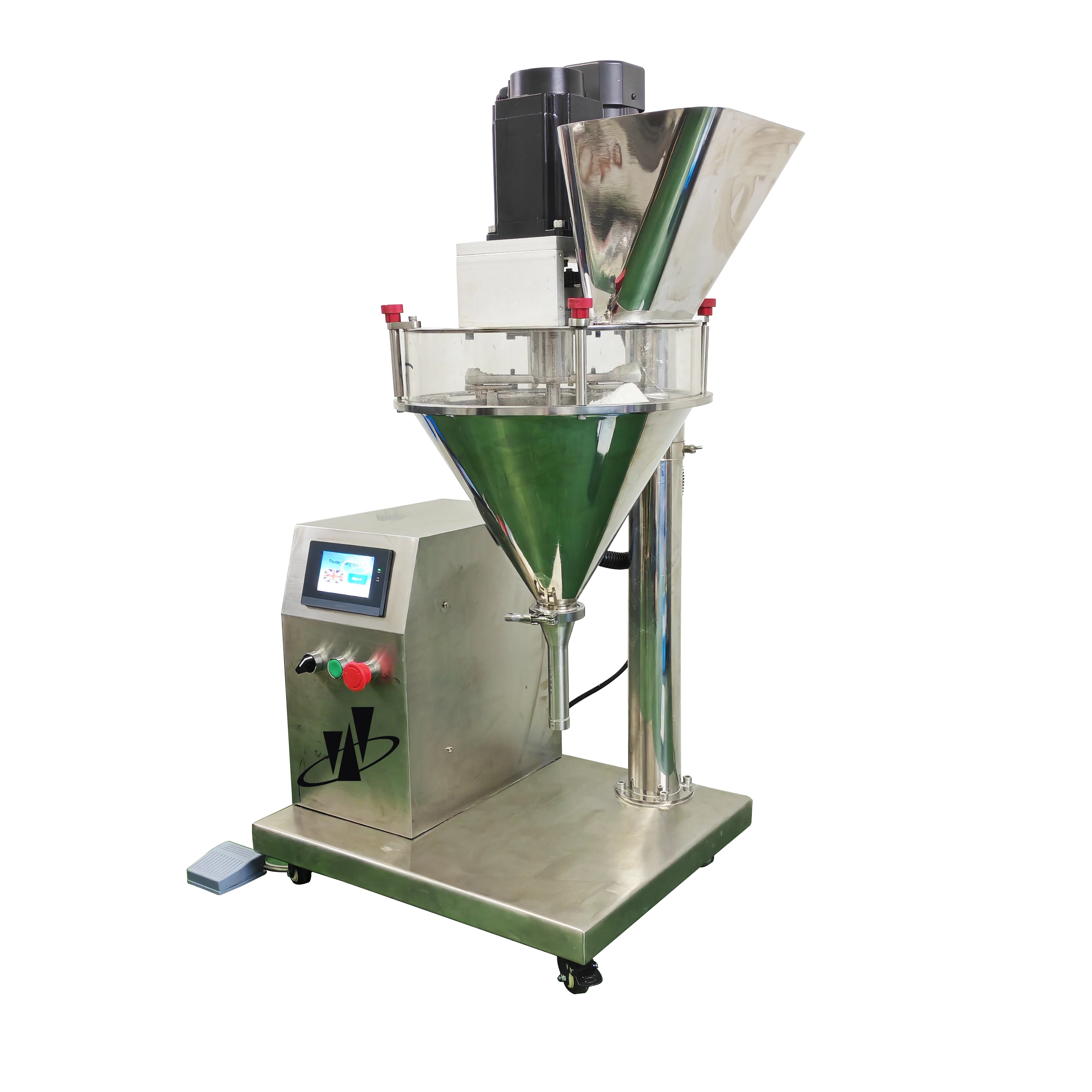 10-5000g Semi-Automatic Auger Packing Filling Machine Conveyor Pneumatic for Dry Powder Canner Ginger Spices Glass Pouch Barrel