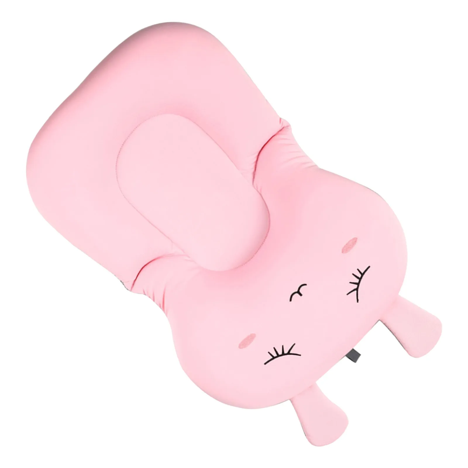 Almofada de Banho Antiderrapante para Bebês com Suporte Ergonômico para a Cabeça e Design Confortável de Alça para Chuveiro