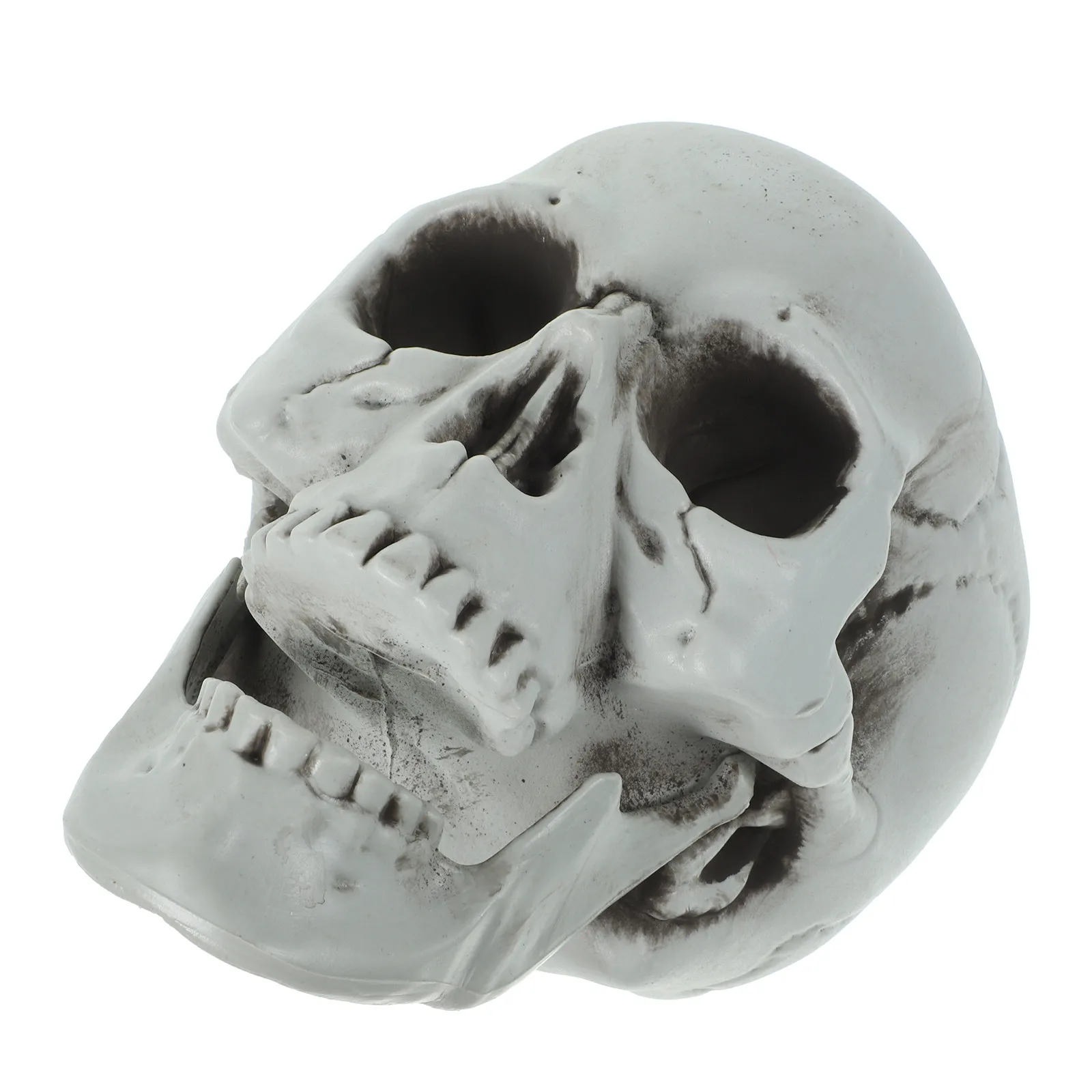 Halloween Skull Ornament Scary Ghost House Party Decor Plastic Desktop Figure Masquerade Costume Prop
