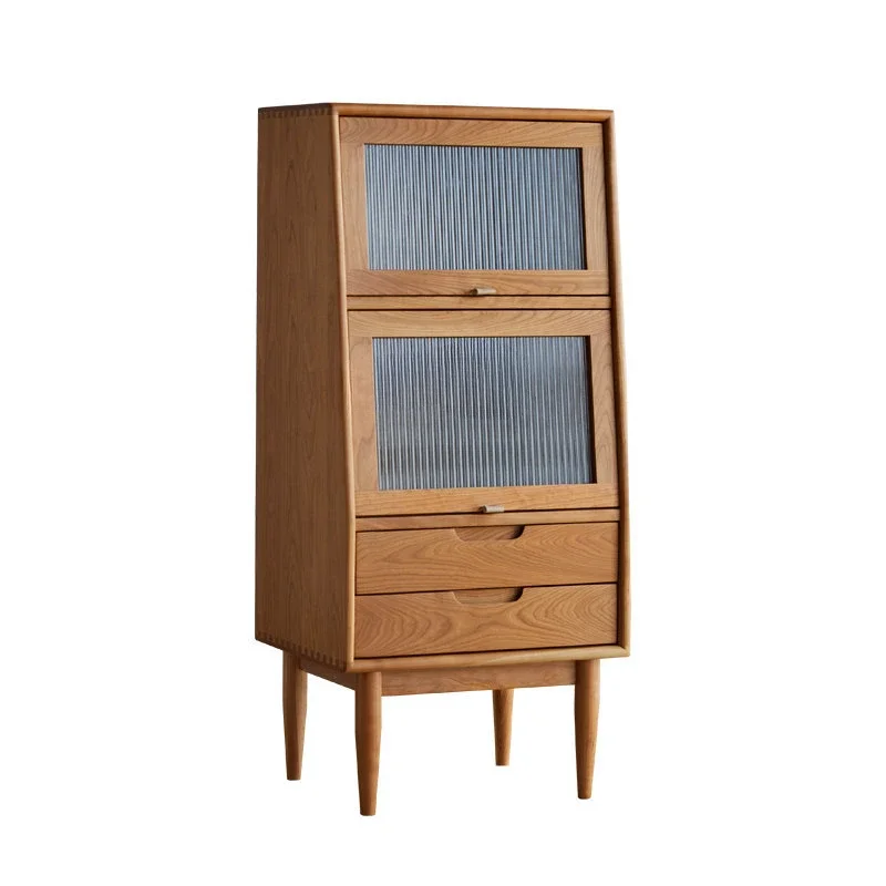 Living room solid wood locker chest of drawers