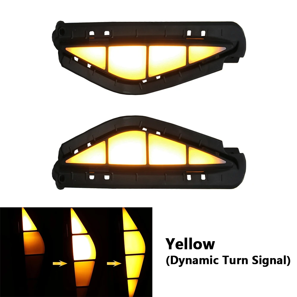 For Hyundai Santa Fe 2021-2022 LED Bumper Turn Signal Lamp with 2 Light Modes DRL Fog Lamp Decoration Led Lights For Vehicles