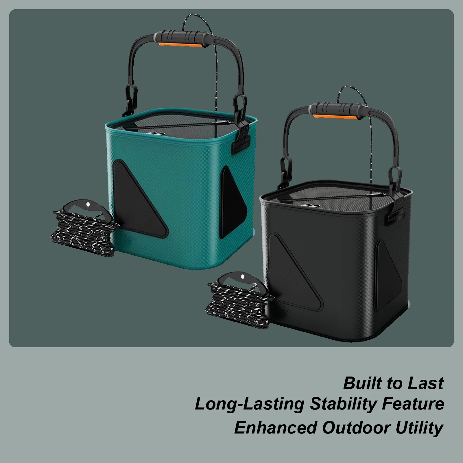 釣りバケツ魚釣り餌収納釣り収納-11l-キャンプ水泳バーベキュー釣り人餌容器