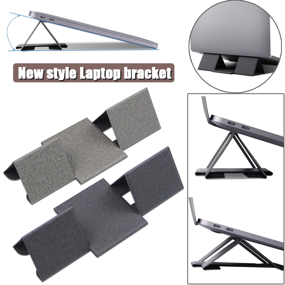 Nowy podstawka do laptopa na biurko składany magnetyczny uchwyt na Tablet biurkowy lekki wspornik chłodzący Slim podstawka do laptopa regulowany uchwyt