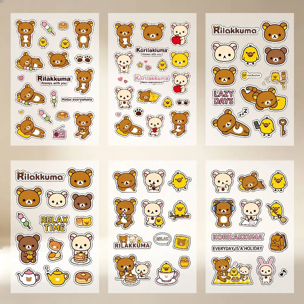 Cute Cartoon Anime R-Rilakkuma Stickers Auto Body Bumper Windows Motorcycle Laptop Walls Vinyl Decal Car Tuning Accessories