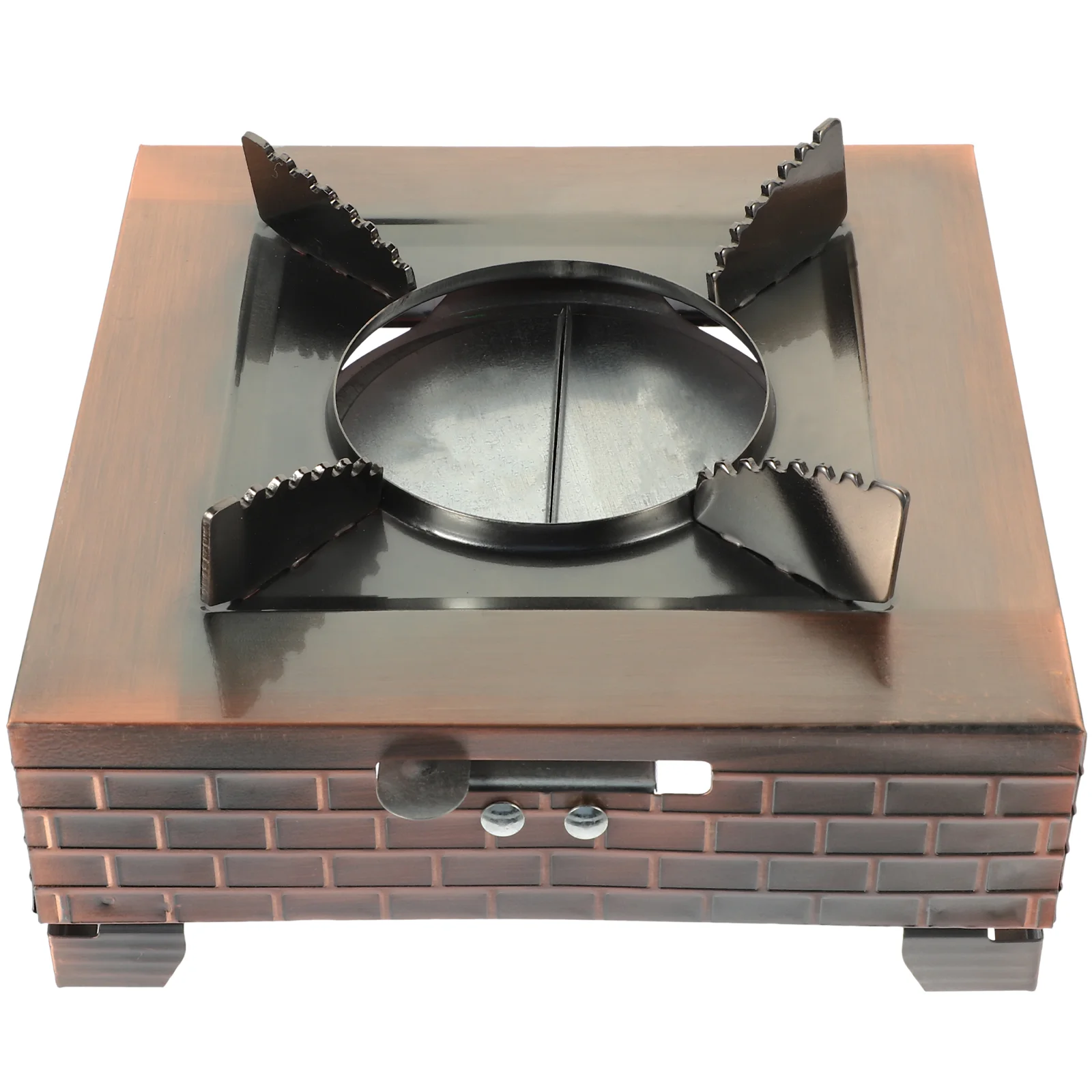 Hot Pot Stove Camp Camping Double Burner Toaster Pan with Lid Supply Portable Wok Multi-function Gas