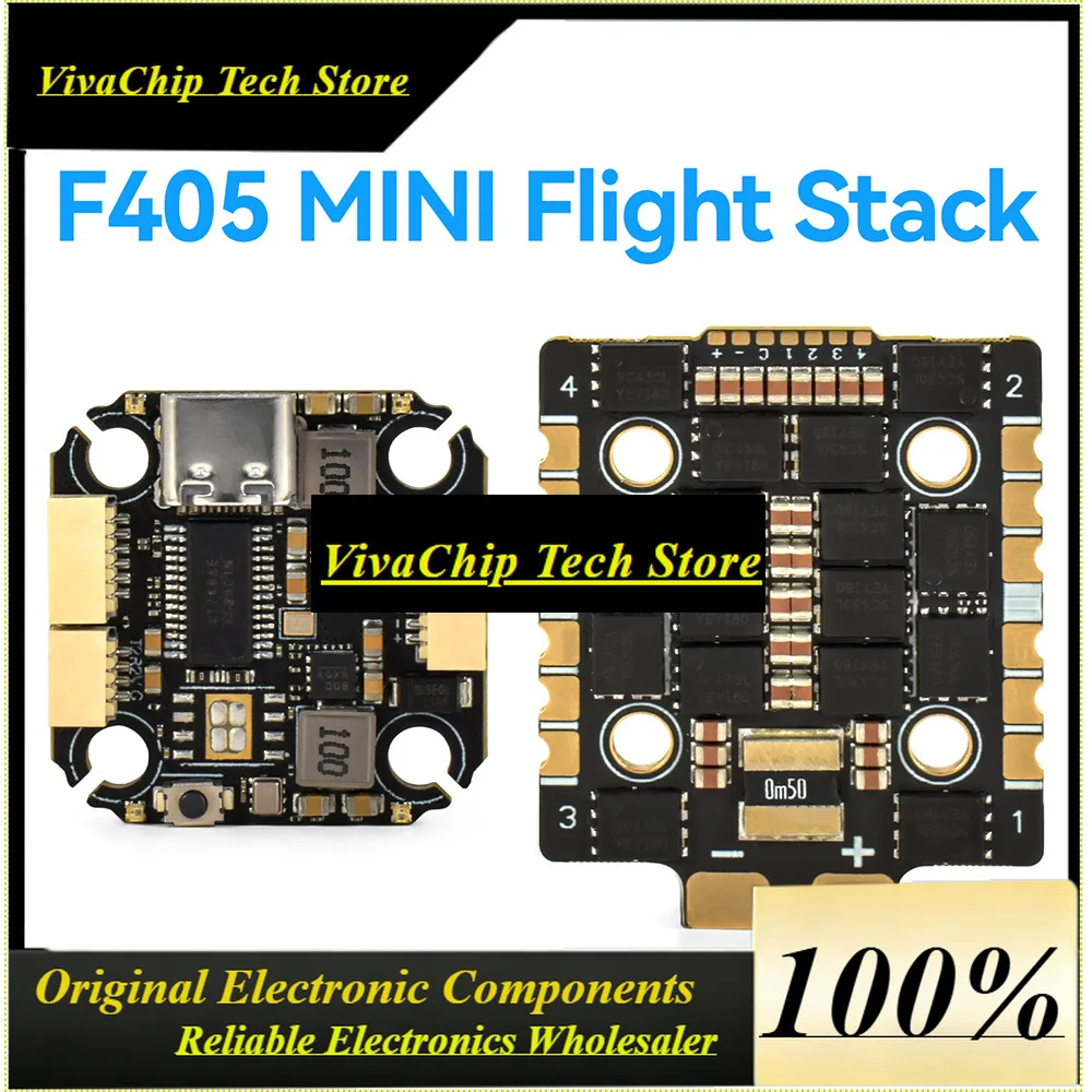 Viva9IMOD MINI F405 Flight Stack F405 Flight Control 60A ESC 3-8S Lipo 20x20mm ICM42688 Gyro For RC 7-10inch FPV Racing Drone