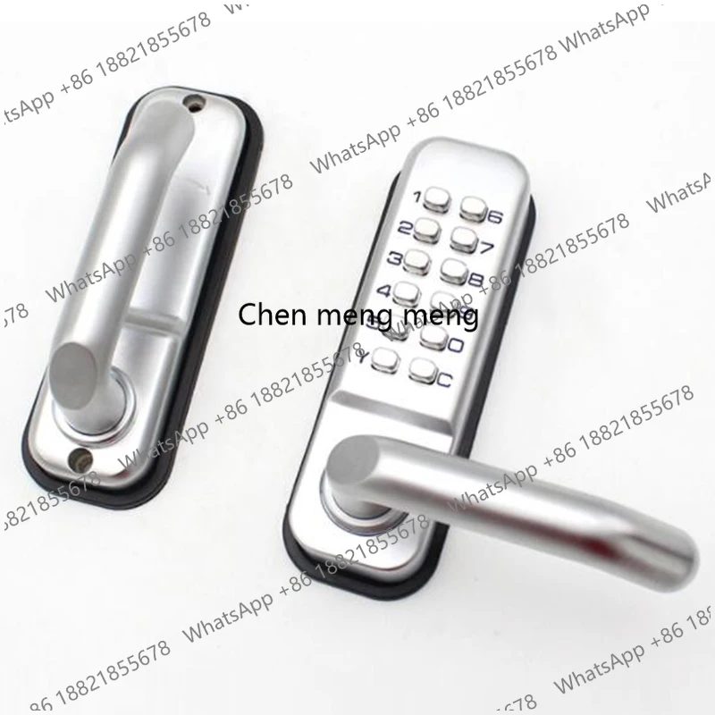 Long Handle Lock Mechanical Wooden Door Lock Keypad Password  Keyless Door Entry Lock Waterproof Exterior Gate