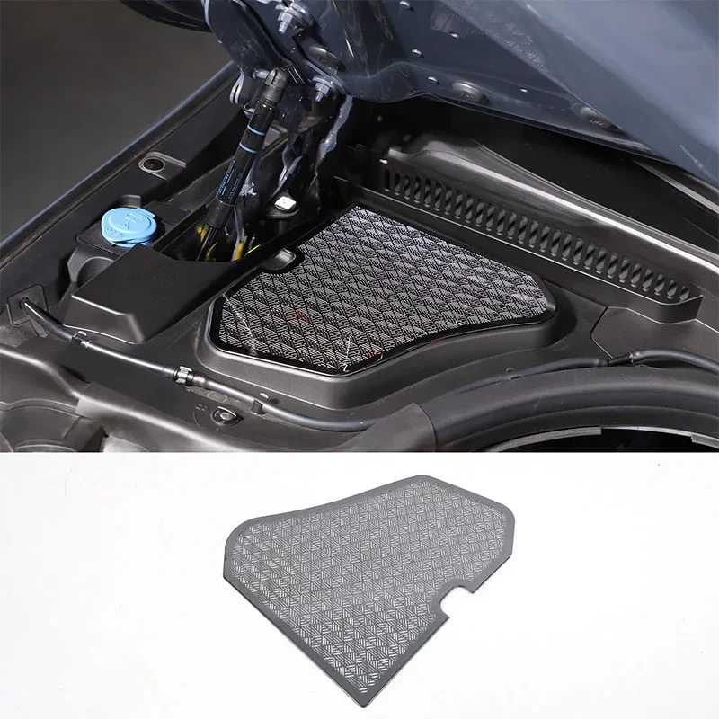 

For BMW 5 Series G60 2024+stainless Steel Black Car Front Engine Compartment Dust Cover Car Modification Accessories