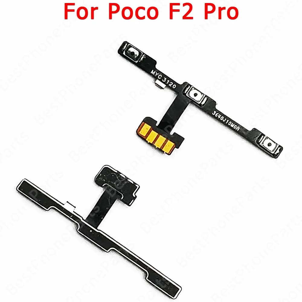 For Xiaomi Poco Phone F1 F2 F3 M3 M4 Pro X3 NFC X4 GT 5G New Power On Off Side Button Replacement Volume Flex Cable