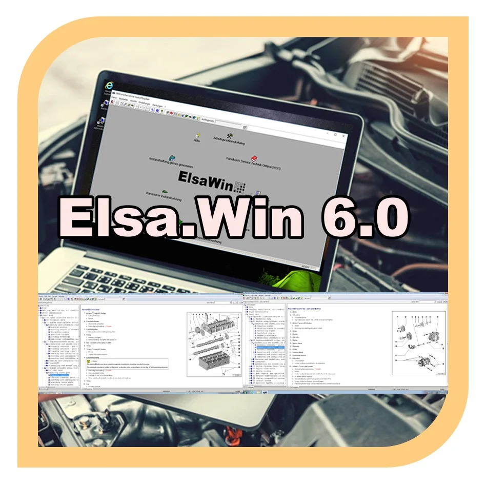 

2025 Hot! ElsaWin 6.0 Latest Version for V-W For A-udi For Sk-oda For S-eat auto repair software motiva Elsa Win 6.0 up to 2017