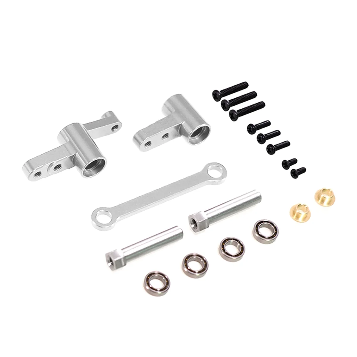 Steering  embly Steering Shaft Upgrade Kit for MJXHyper Go 14209 14210 H14BM 1/14 RC Car Upgrade Parts Silver