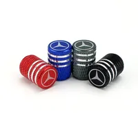 Car Tire Valve Caps Accessories for Mercedes Benz W124 W177 W164 W204 W205 W463 C63 CLS GLA ML G63 G64 Wheel Tyre Decoration