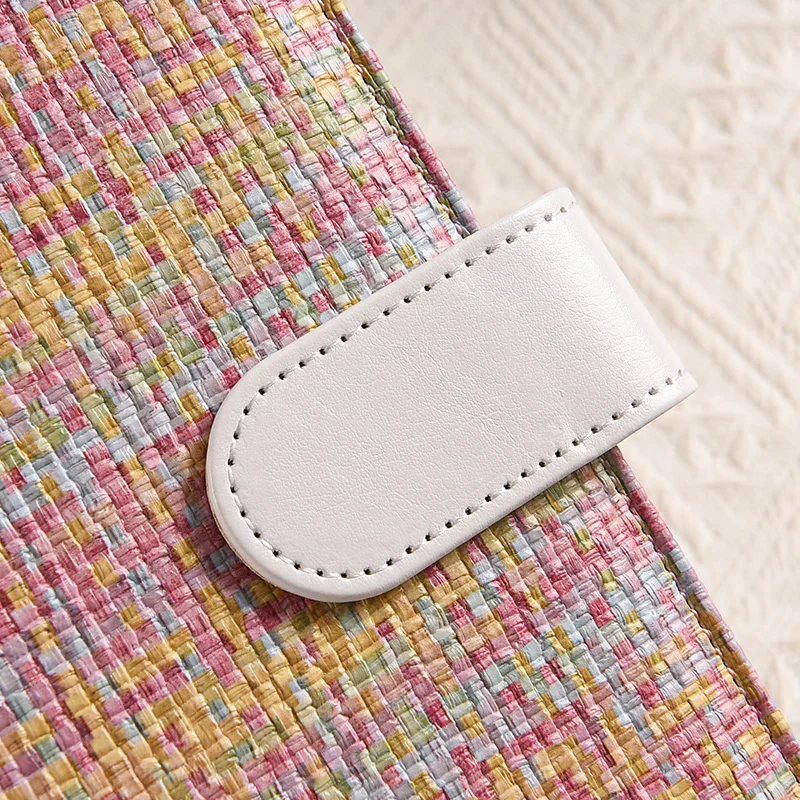 A6 Rainbow Knitting Pattern DIY Loose Leaft Binder Notebook Cover Diary Agenda Planner Paper Cover School Stationery