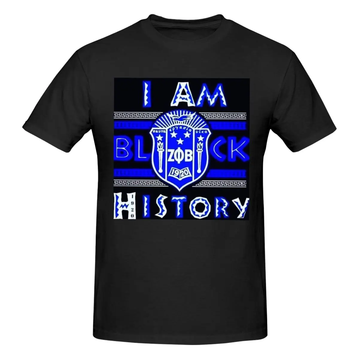 

Zeta Phi Beta Greek Letter 1920 ZOB Men T-Shirt Funny Oversized T Shirts Men's Crew Neck Cotton Tees Short Summer Male