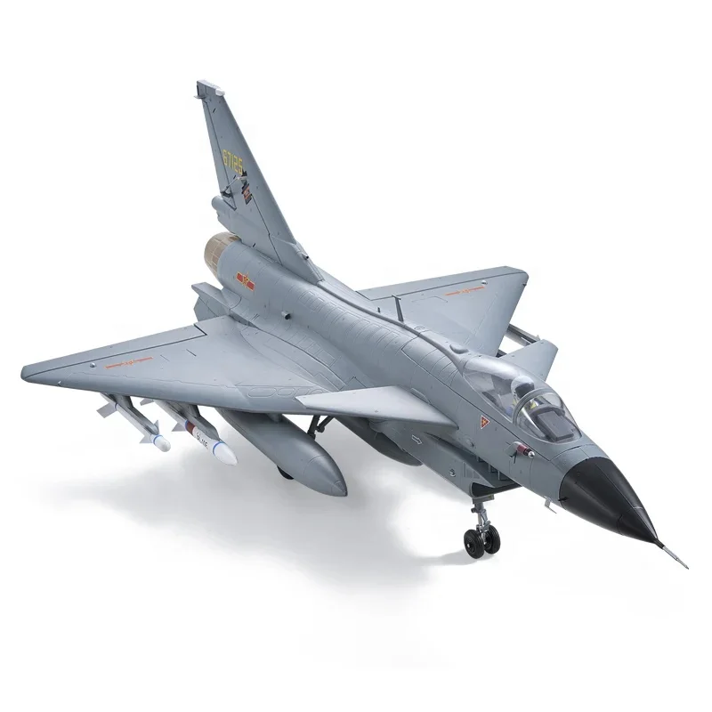 FMS J-10 EDF Jet 64mm RC Fighter Model with Brushless Motor Canard Design CNC Metal Landing Gear for Exceptional Maneuverability