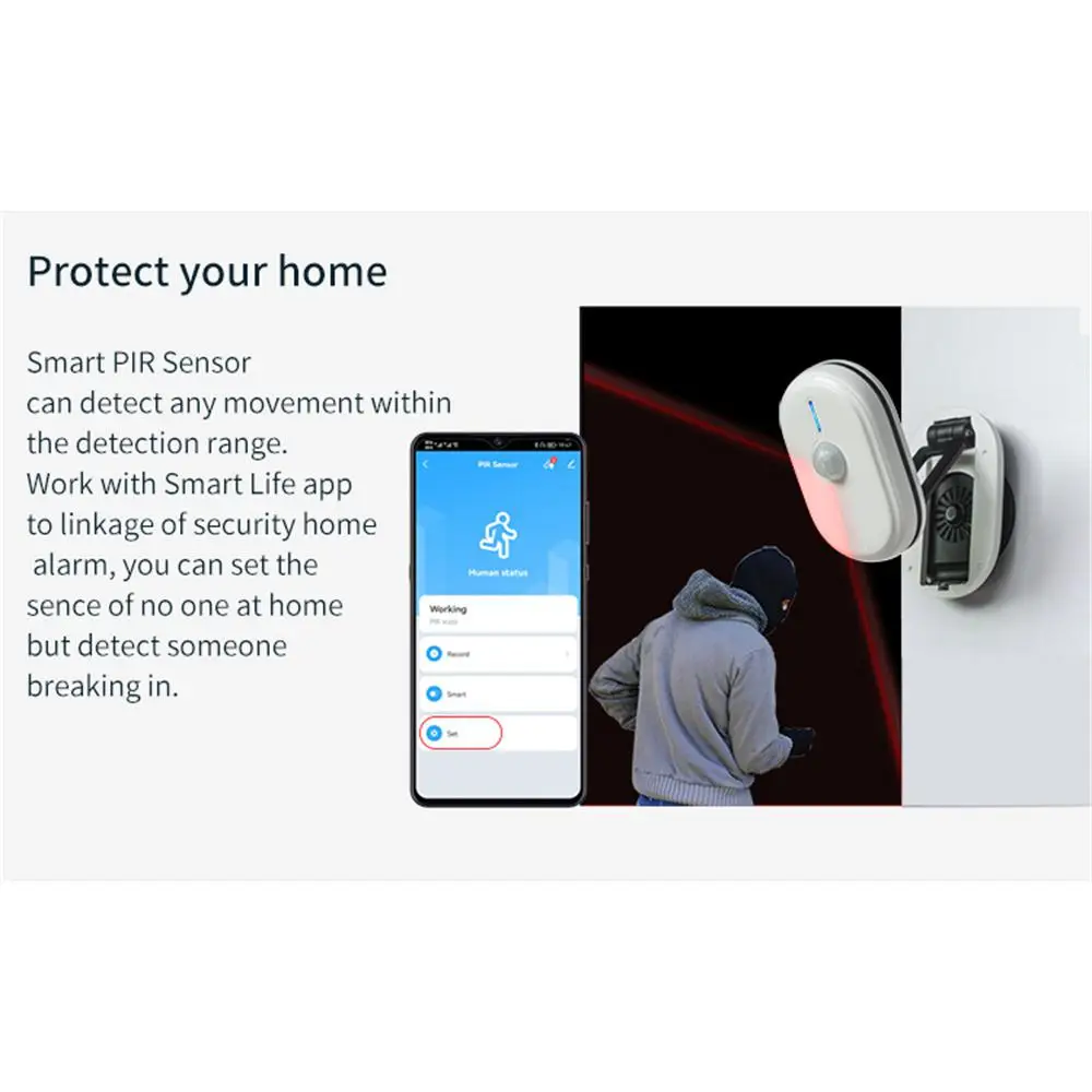 Tuya 3.0 Smart Pir Bewegingssensor Human Motion Sensor Smart Home Detector Home Security Werk Met Smart Life Gateway