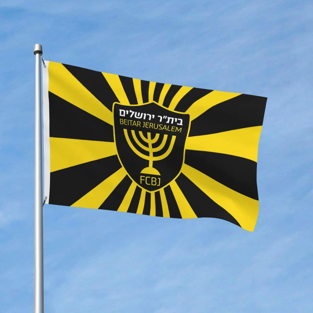 Israel FCBJ Beitar Jerusalem Double-Sided Flag for Home Party Garden Indoor Outdoor Flags Decoration Banner