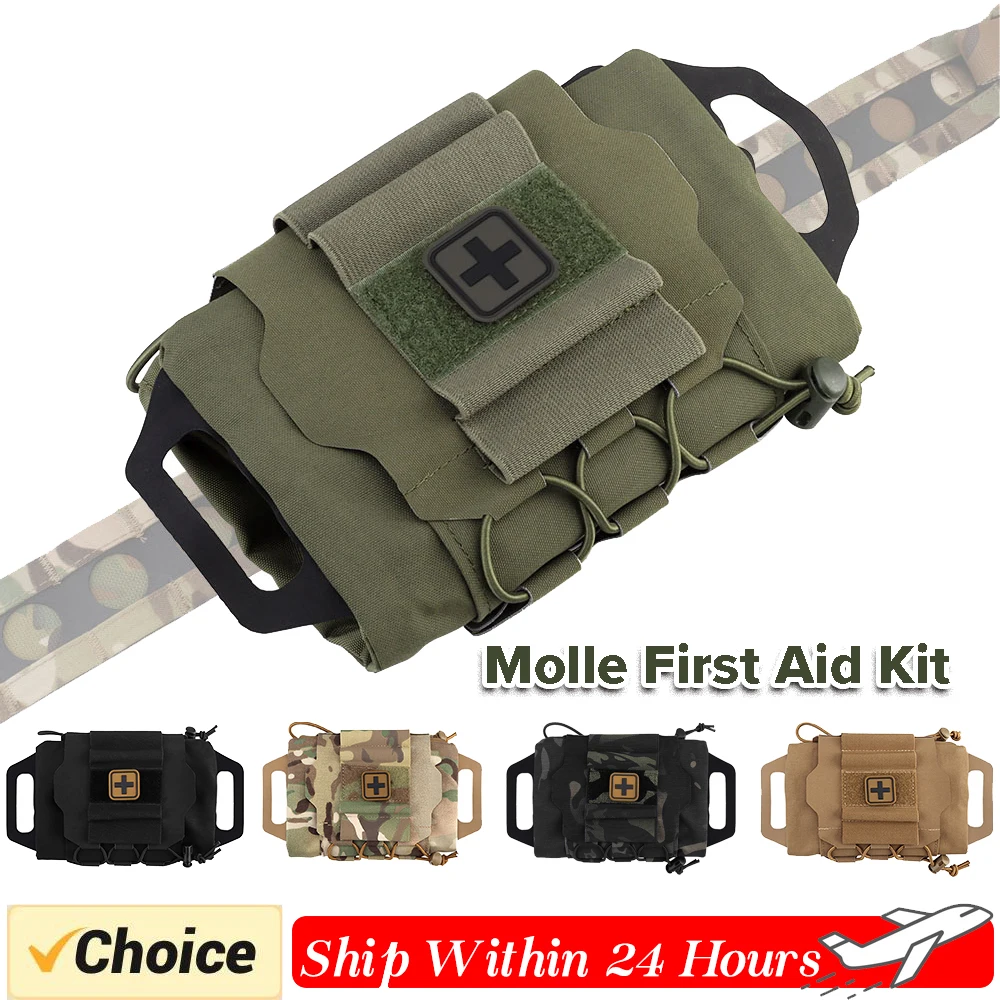 IFAK Tactical Pouch MOLLE Rapid Deployment First-aid Kit Survival Outdoor Hunting Emergency Bag Camping Medical Survival Kit