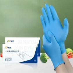 Guantes de nitrilo multiusos para mecánicos, guantes de trabajo de seguridad Industrial, resistentes al agua, antideslizantes de diamante, 8,0g