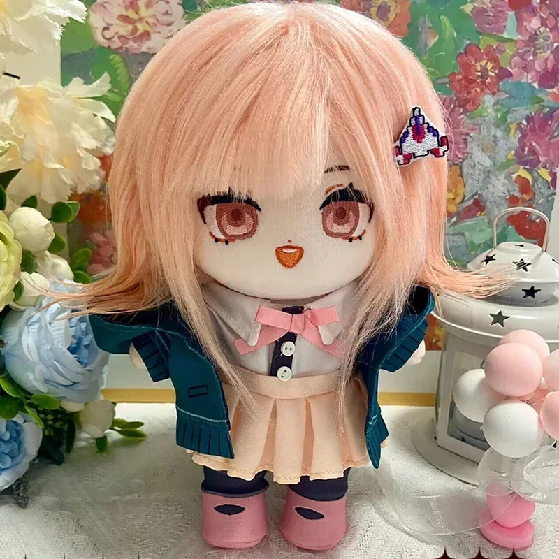 Anime Danganronpa Nanami ChiaKi Plush Doll Stuffed Toy Plushies Dress Up Clothing 20cm Cartoon Figure Toys Xmas Birthday Gifts