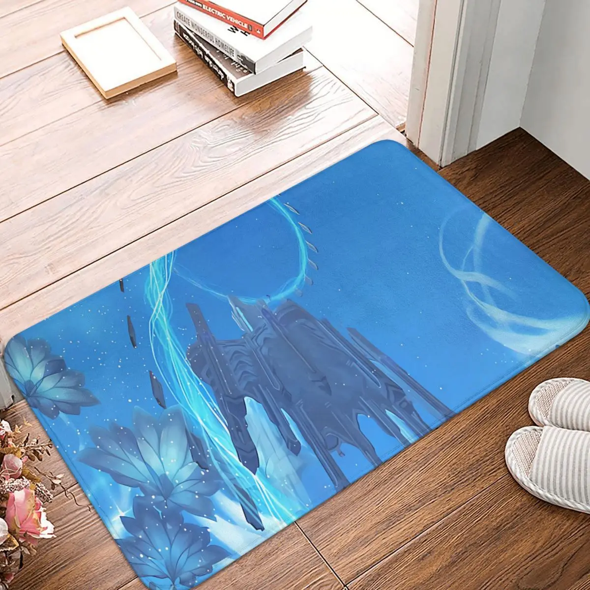 WOW Non-slip Doormat Blue Sky Bath Kitchen Mat Welcome Carpet Home Pattern Decor