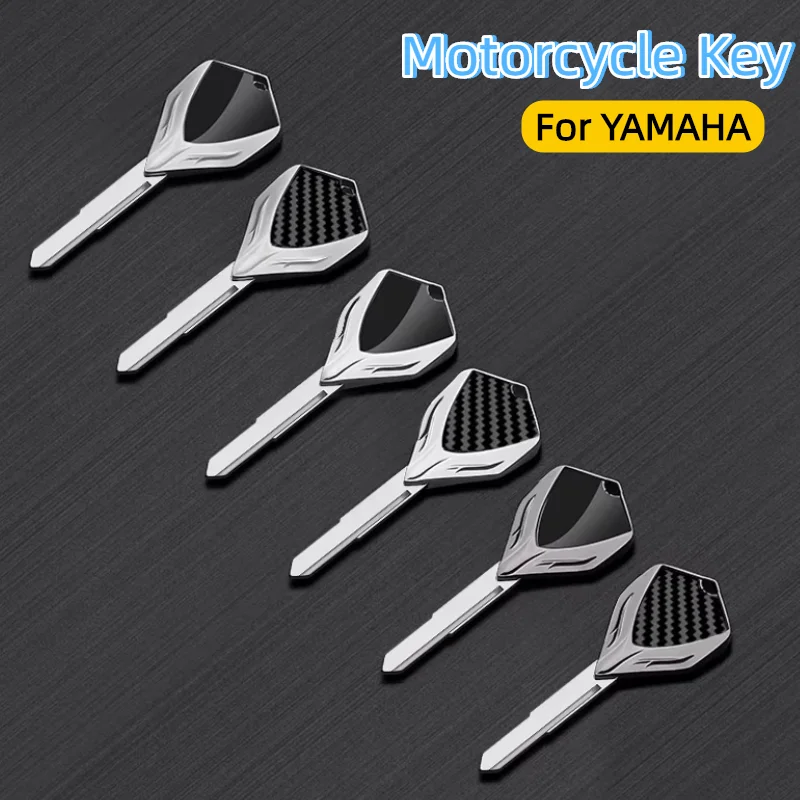 Stainless Steel Uncut Blank Motorcycle Key Accessories For Yamaha MT-07 MT-09 XSR900 YZF-R1 YZF-R6 XJ6 FZ-07 FZ-09 TMAX 530 560