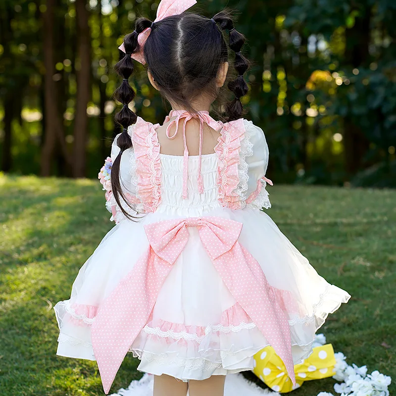 Kids Spanish Royal Lolita Vintage Princess Ball Gown Baby Birthday Baptism Eid Turkey Dresses For Girls L1965 Ropa De Niña