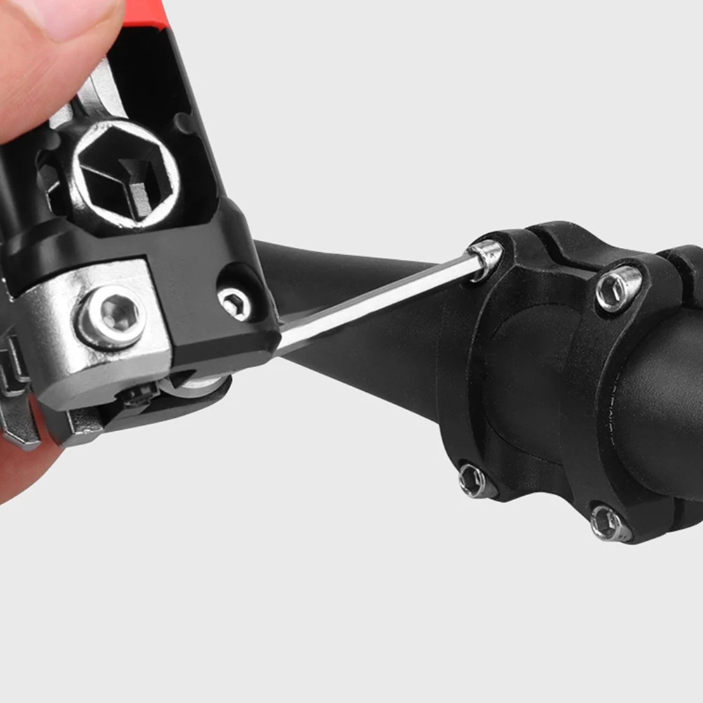 

Многофункциональный инструмент для ремонта велосипеда с 25 инструментами, включая рычаги и гаечные ключи для легкого обслуживания цепного резака