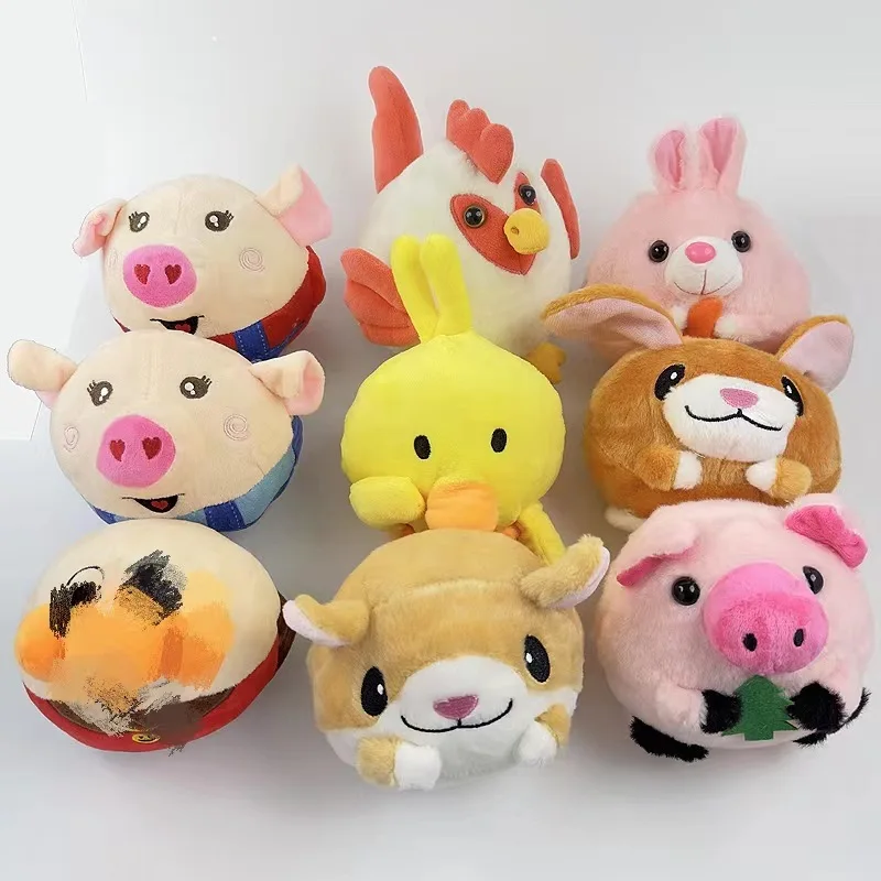 Elektronisches Plüschspielzeug, springendes Hühnchen, beruhigend für Babys, Hüpfball, sprechendes Lernspielzeug, elektronisches Plüschspielzeug