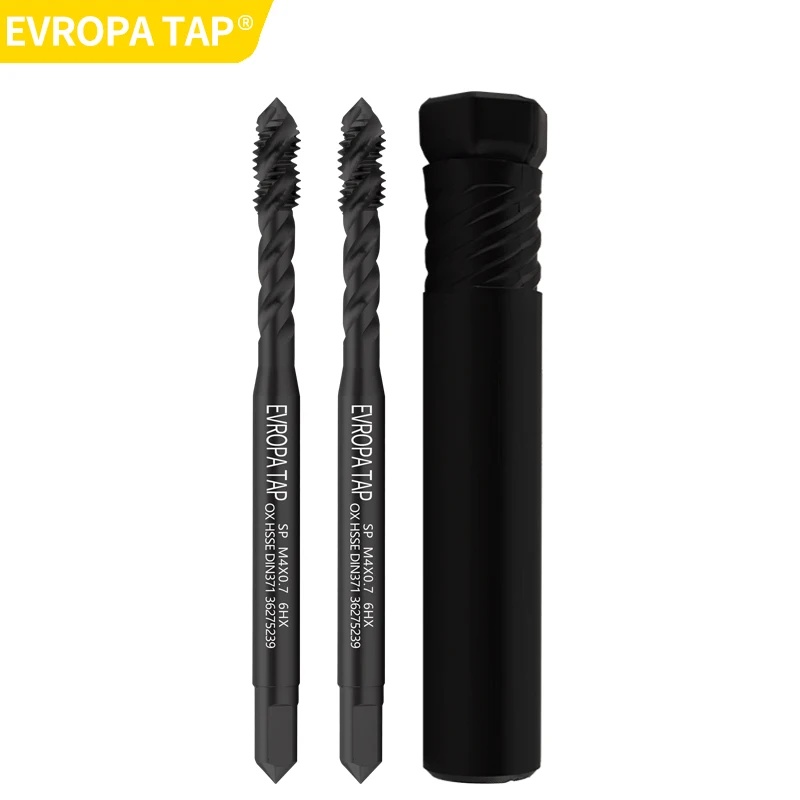 EVROPA TAP HSSE-M35 DIN 376 371 6HX Standard Spiral Fluted Tap Pointed M2 M2.5 M3 M4 M5 M6 M8 M10 M12 Machine Screw Thread Taps