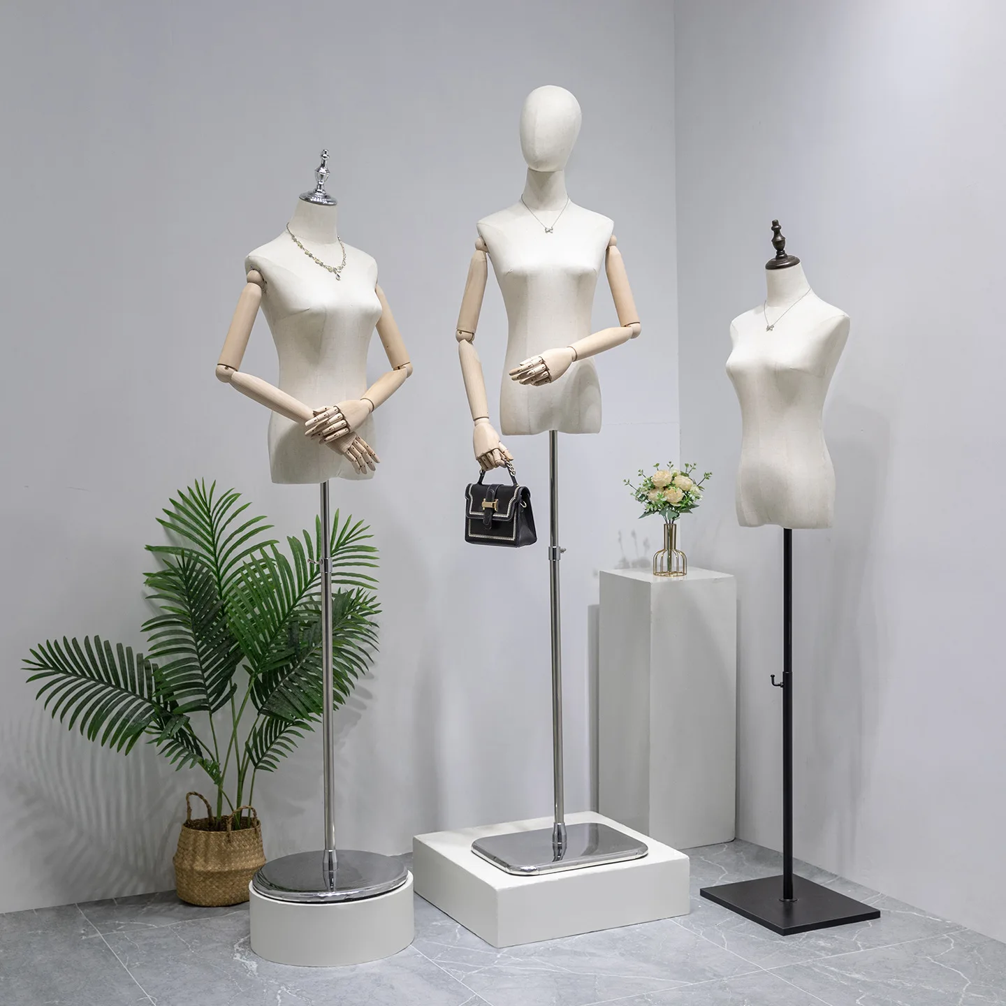 Model display stand, clothing store, dummy body props, women's half-body platform, full-body Korean version