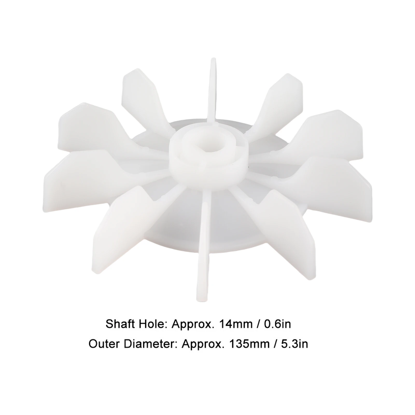 Luchtcompressorventilatorblad 135 mm online motor 14 mm asuitgang Stabiel Geschikt voor kleine compressoraccessoires