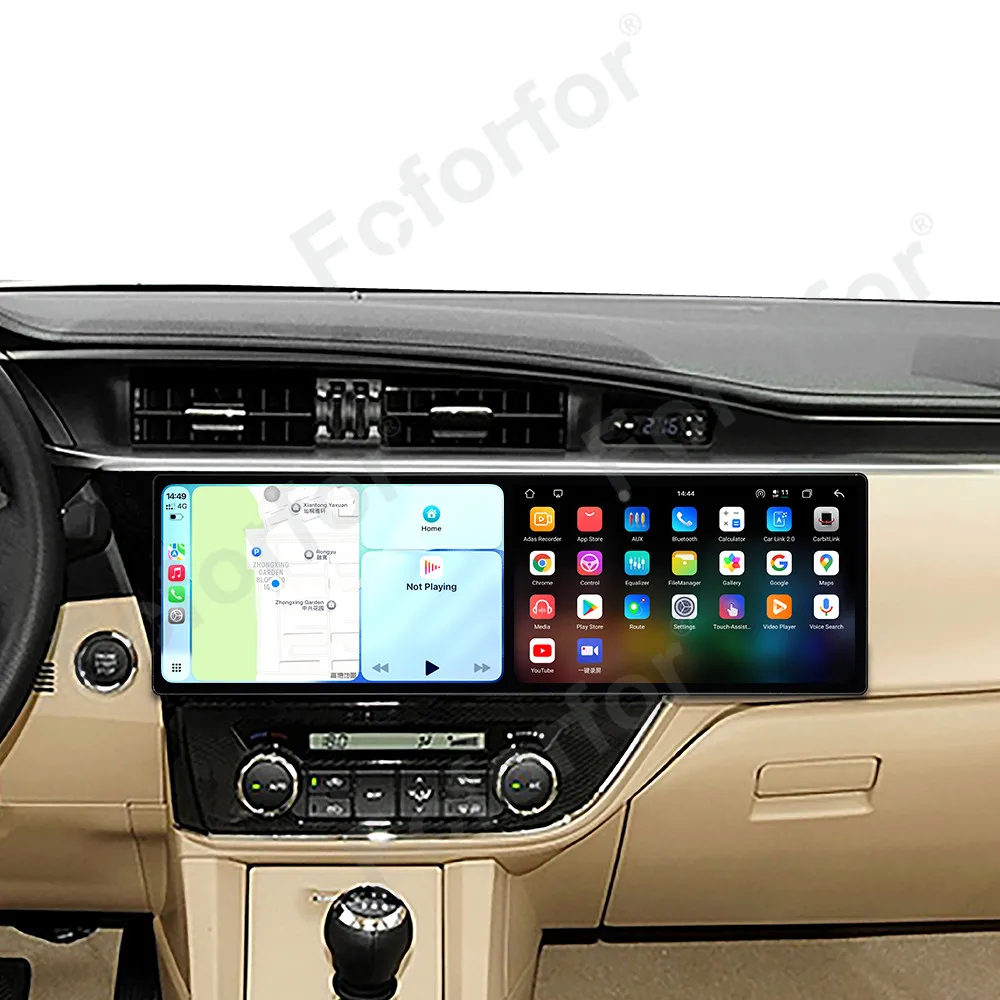 

9.1 Inch Dual Touch Screen For Toyota Corolla 2014-2016 Multimedia Player Car Radio GPS Navigation Android 15 Carplay Stereo