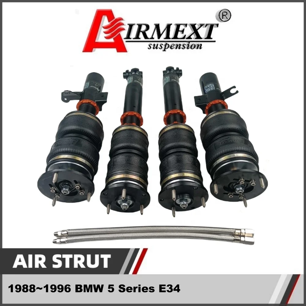 لسيارات BMW E34 (1988 ~ 1996) طقم دعامة هوائية AIRMEXT ومجموعة تعليق هوائي/قطع غيار السيارات/ زنبرك هوائي/هوائي