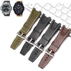 Leather Strap Suitable For Casio GST-S110 GST-W100C GST-S300 GST-W300  Men's Replacement Band Watch Accessories Bracelet