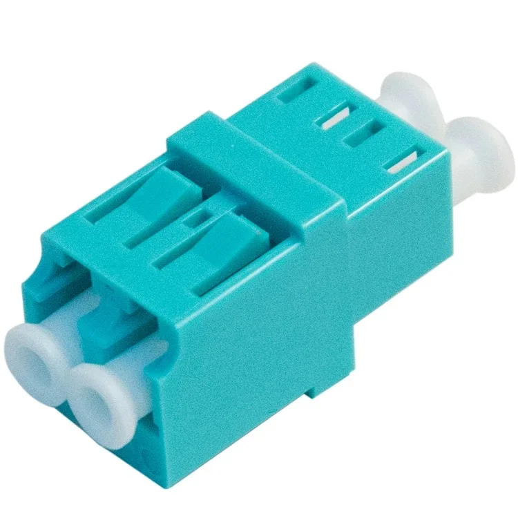 محول الألياف LC دوبلكس SM MM OM3 OM4 OM5 الأزرق الأخضر أكوا موصل الألياف البصرية ftth مقرنة الألياف البصرية مصنع العرض ELINK