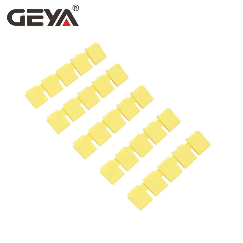 GEYA PIN TYPE MCB Busbar Protective Cover Teeth Busbar Protector Braces Terminal Caps 5 Teeths
