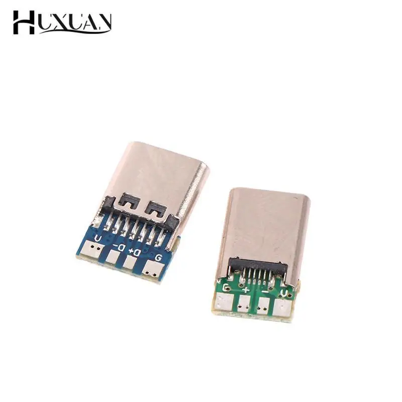 5/10 pz USB3.1 TypeC connettori maschio/femmina Jack coda USB spina maschio terminali elettrici saldatura cavo dati fai da te supporto scheda PCB