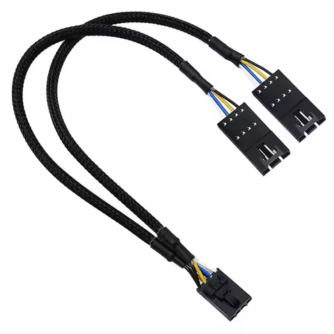 RGB Splitter for Corsair RGB HUB, Lighting Node Core and ICUE Commander CORE XT 4 Pin Male to Female Fan Extension Cable