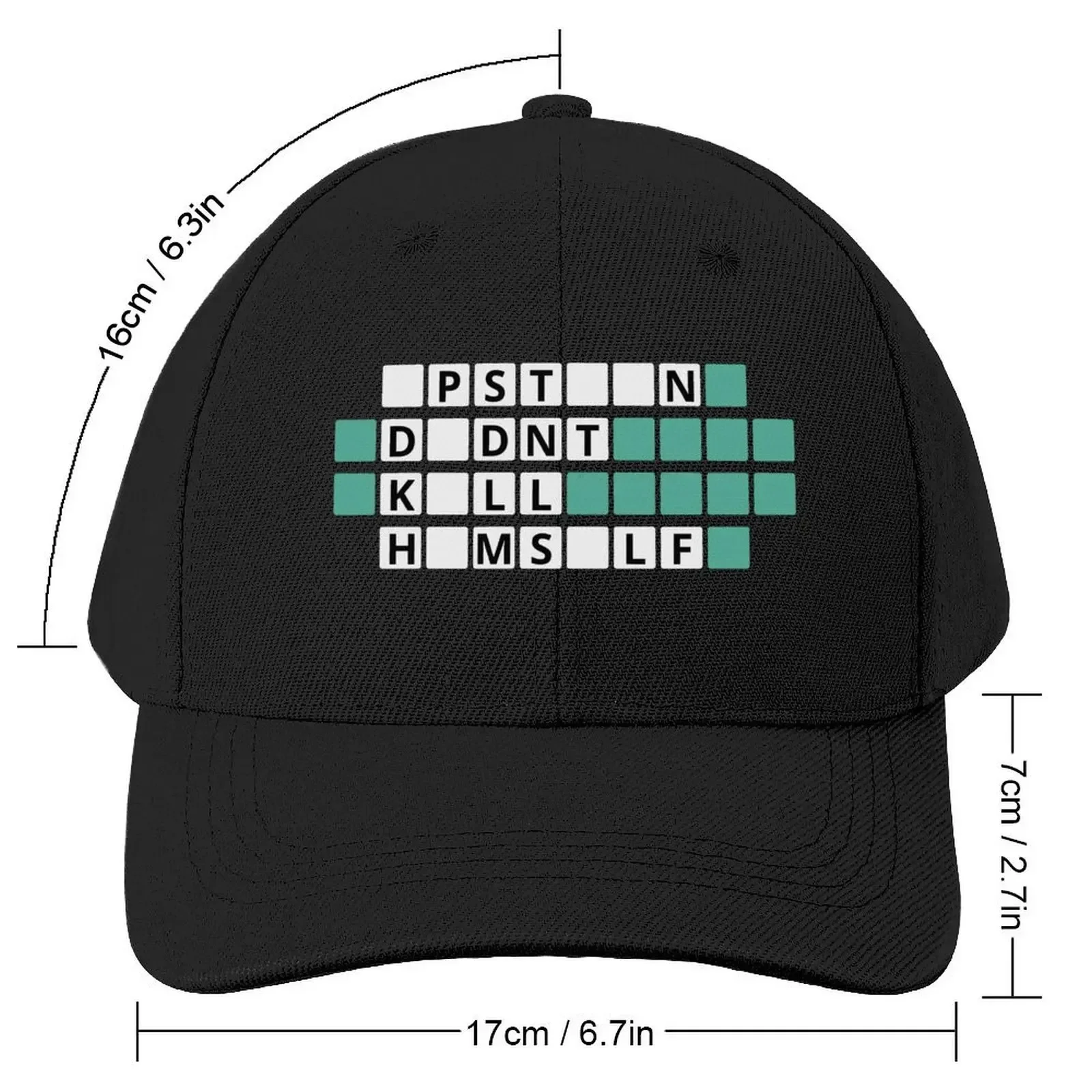 Epstein Didn't Kill Himself Word Puzzle Hangman Baseball Cap beach hat New In Hat Women's Hats For The Sun Men's