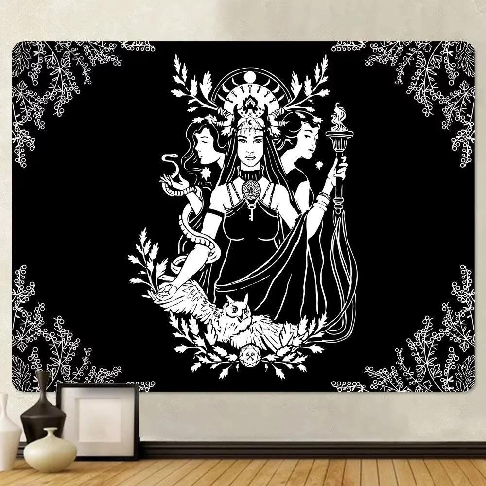 VIKAMA Mysterious Fantasy Tapestry Wall Decoration Bedroom Meditation Corner Bohemian Style Background Wall Decoration