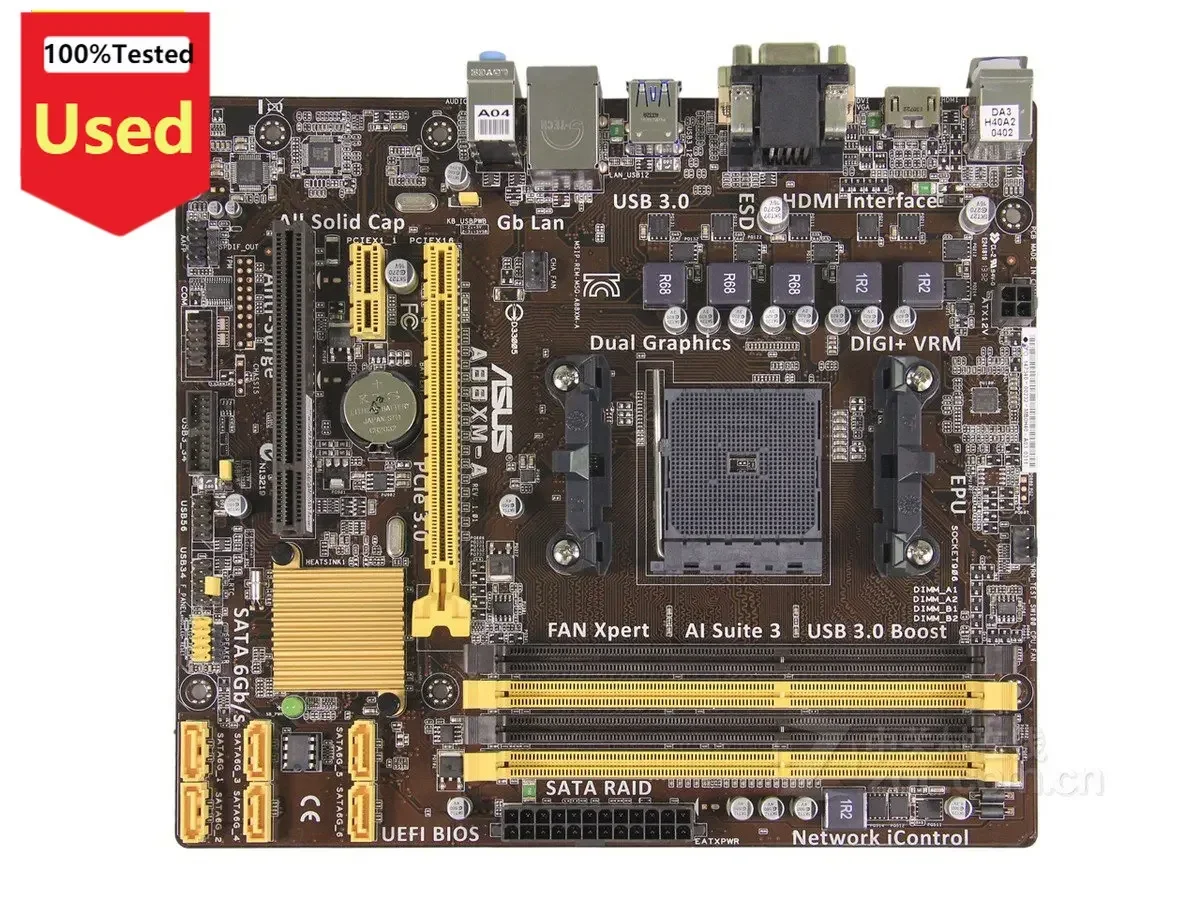 A88XM-A Motherboard Socket FM2 FM2+ DDR3 For AMD A88X Original Desktop Mainboard SATA III Used