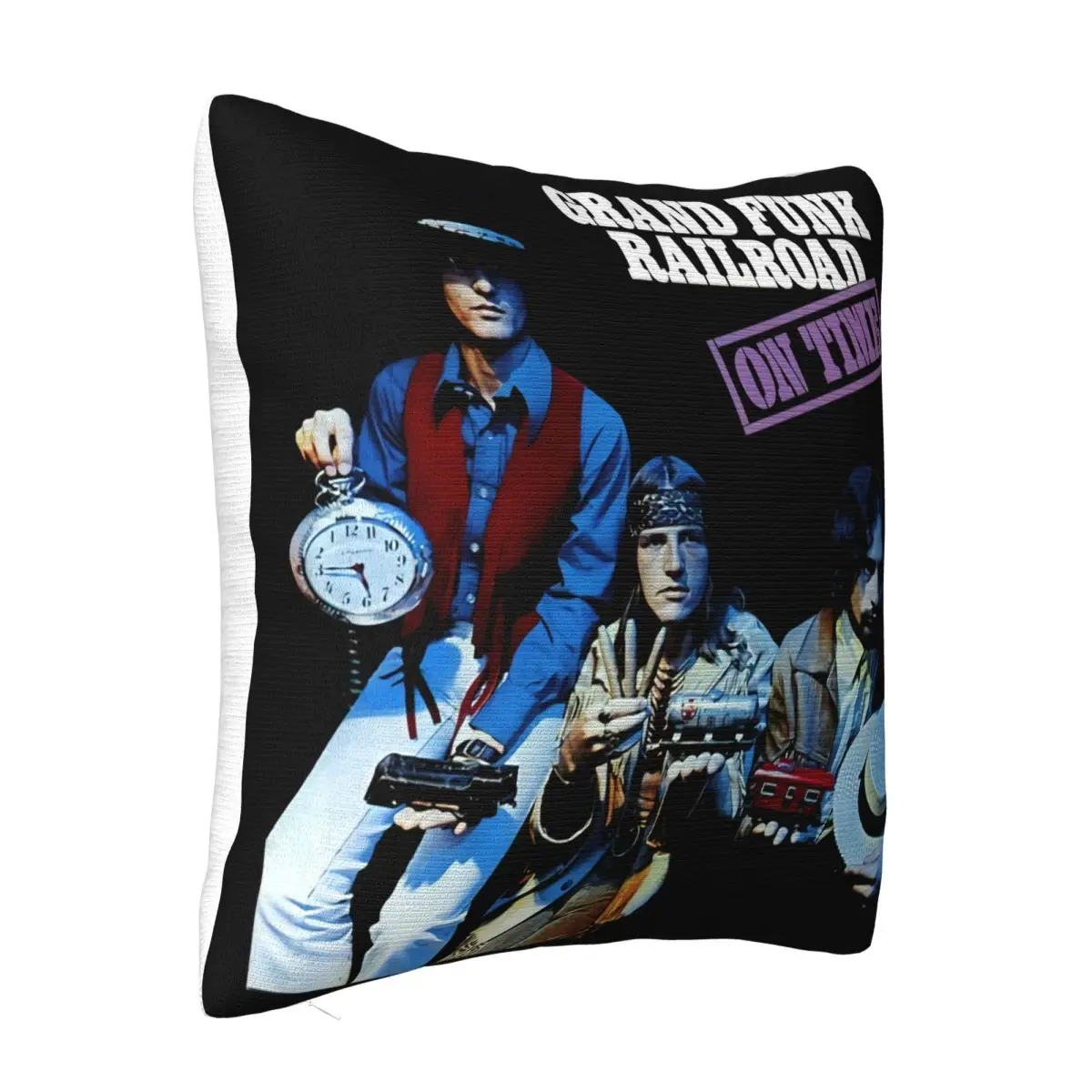 New Grand Funk Railroad On Time Music Mens Black Size S To 3Xl Surprise Many Colors Pillow Case