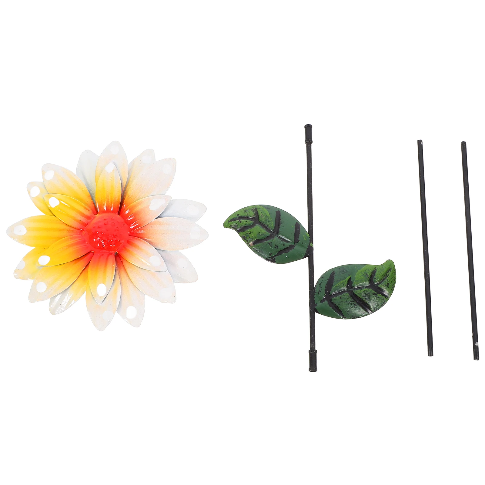 

Iron Sunflower Stake Outdoor Garden Decor Flower Pot Ornament Lawn Yard Decoration Ground Inserted Metal Art Patio Ornament