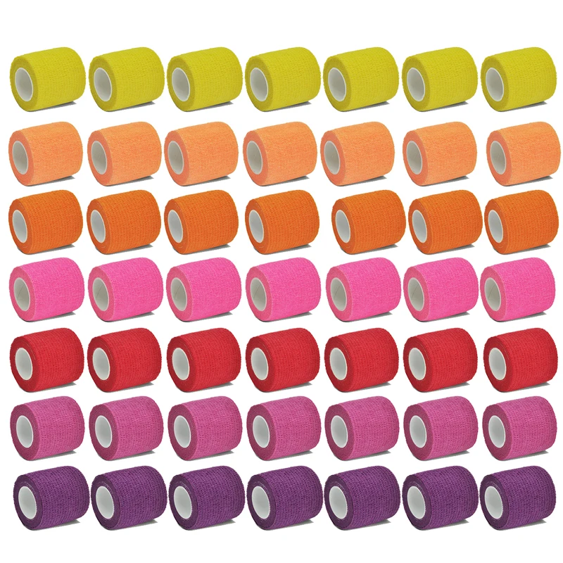 4.8m Colorful Sport Self Adhesive Elastic Bandage Wrap Tape Elastoplast For Knee Support Pads Finger Ankle Palm Shoulder