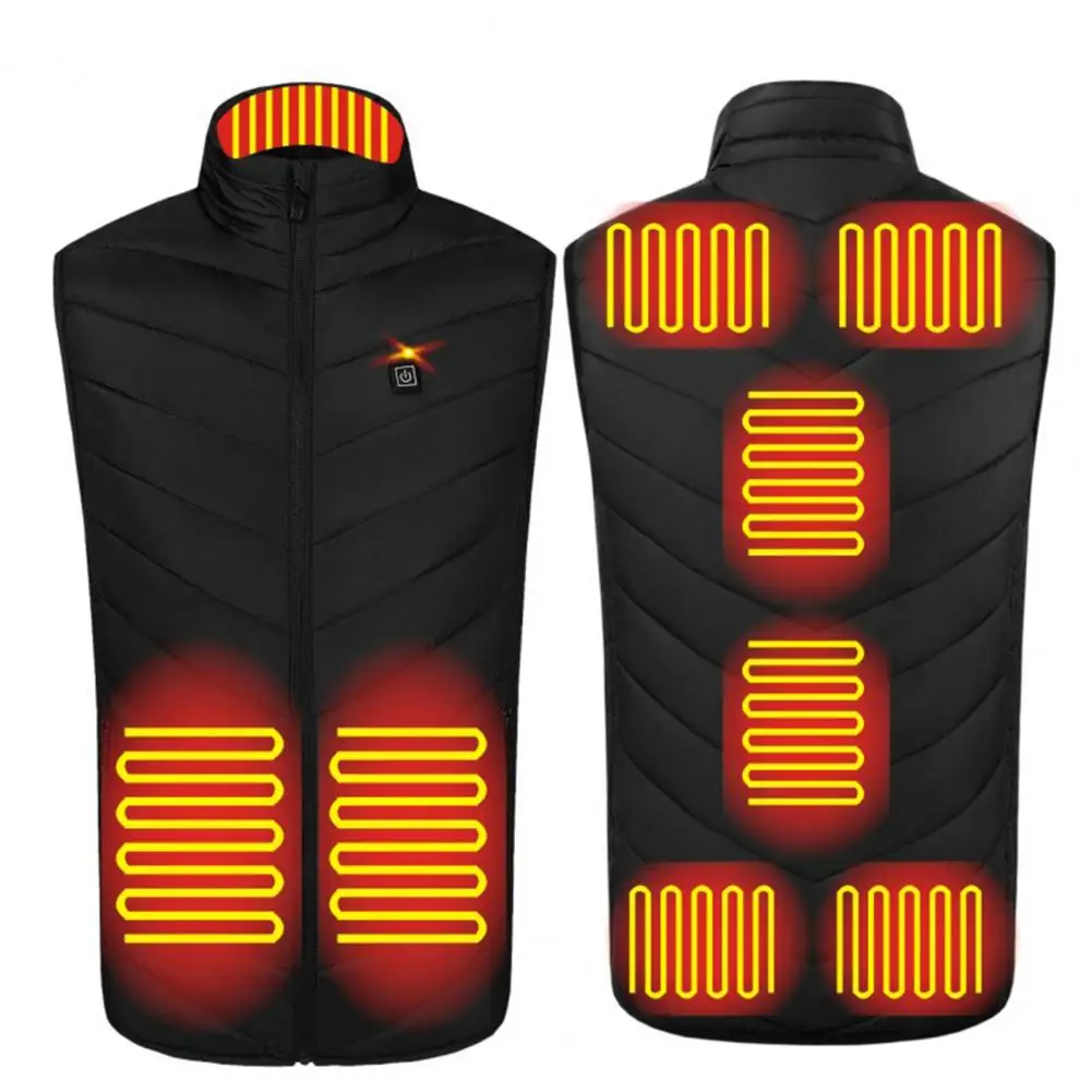 Gilet riscaldante termostato intelligente 9 zone di riscaldamento gilet invernale USB gilet riscaldato elettrico gilet termico scaldavivande