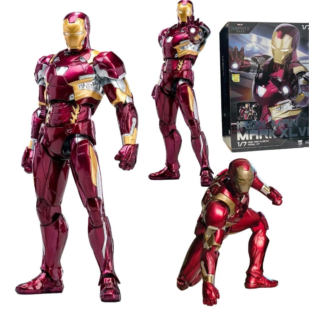 

NEW Original Fondjoy Anime Figure Iron Man MK46 Model Kit 1/12 Infinity Saga Ironman Mark 46 Assembly ABS Joint Movable Kid Toys