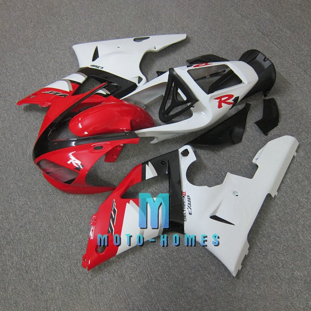 Customizable YZFR1 98 99 Aftermarket for YAMAHA 1998 1999 YZF R1 100% Fit Injection Road Sport Motorcycle Fairing Kit Red White