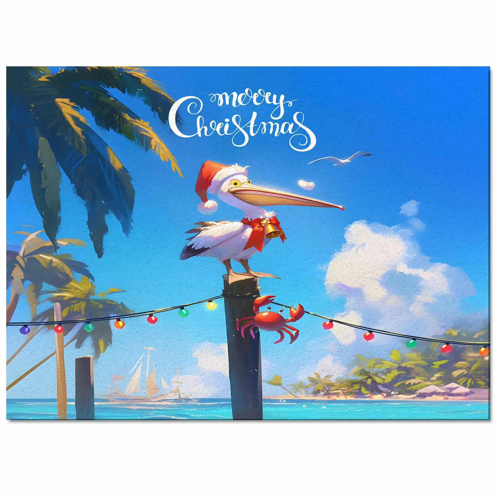 Christmas And Winter Pelicans Living Room Floor Mat Children's Room Bedroom Bedside Carpet Kitchen Door Mat